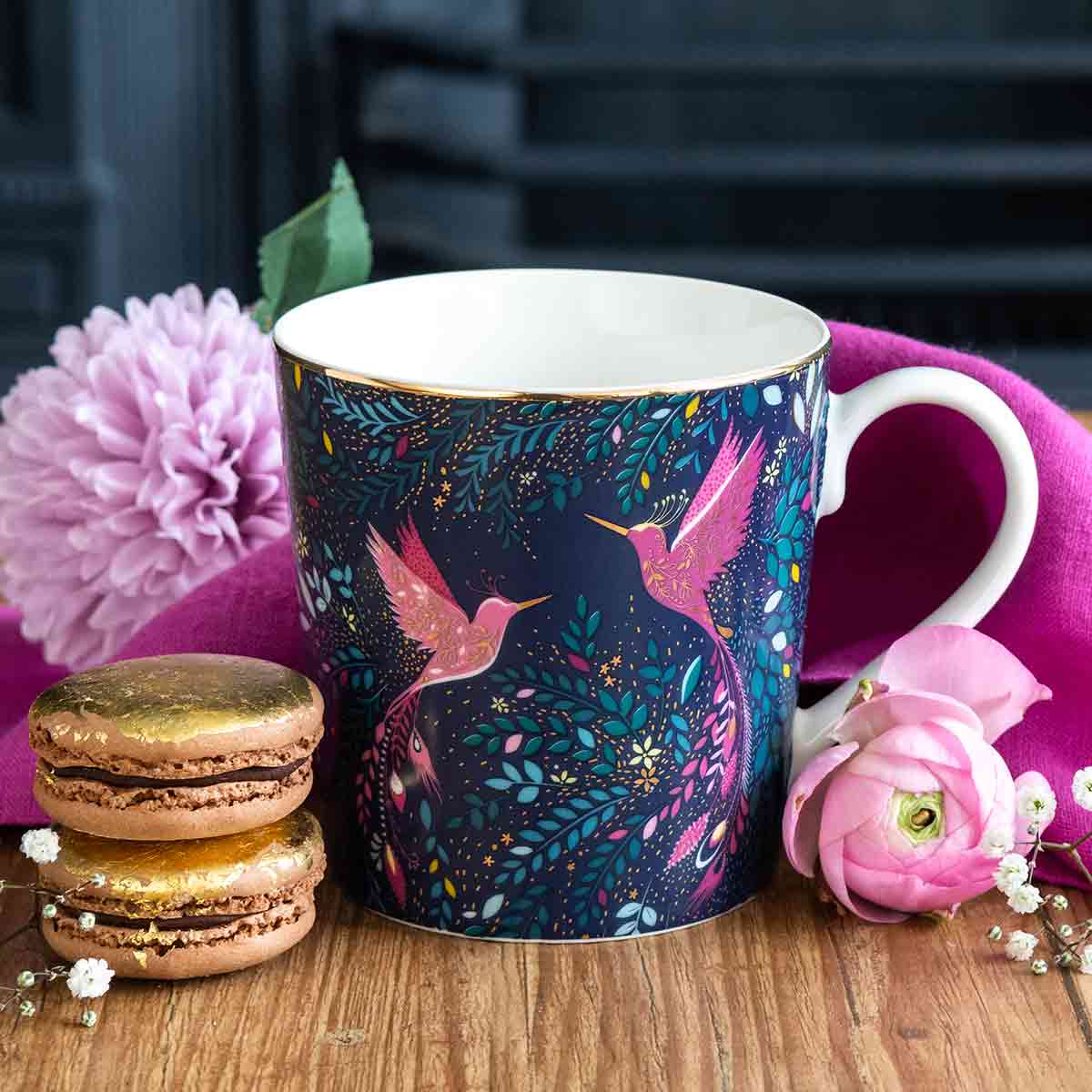 India Mug, Hummingbird Paradise
