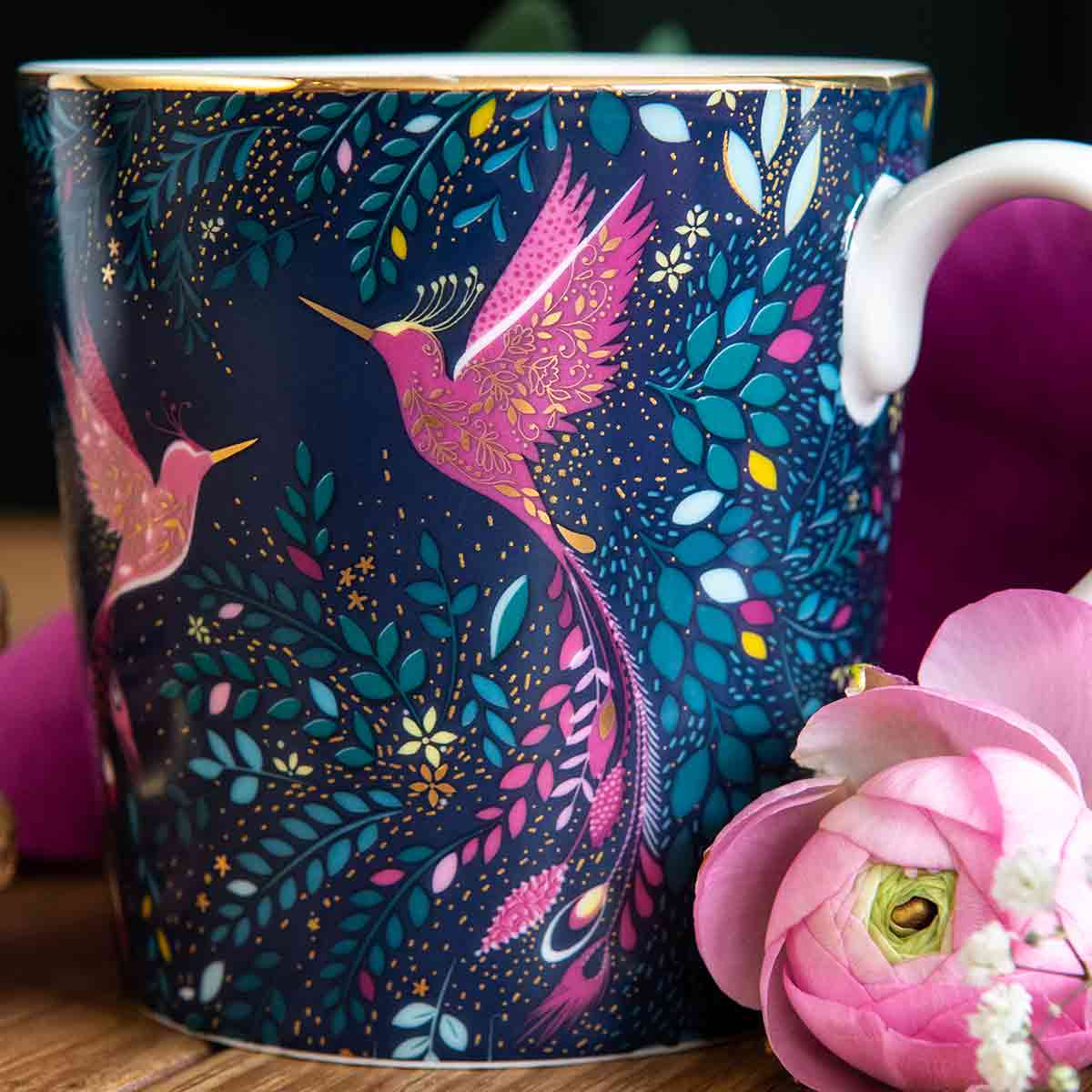 India Mug, Hummingbird Paradise