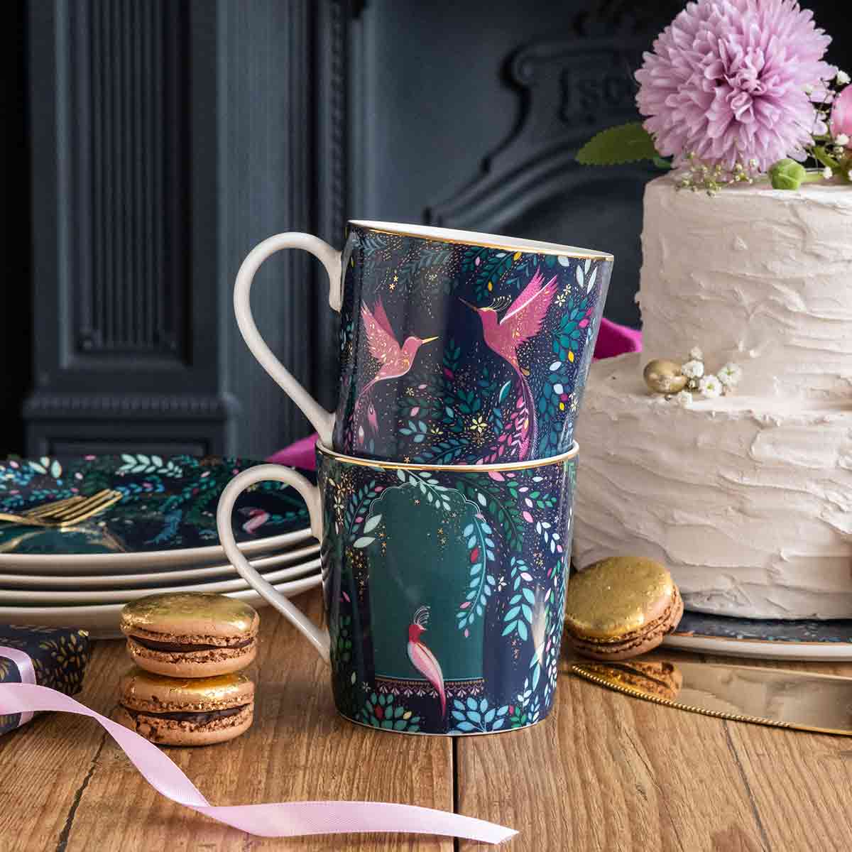 India Mug, Hummingbird Paradise