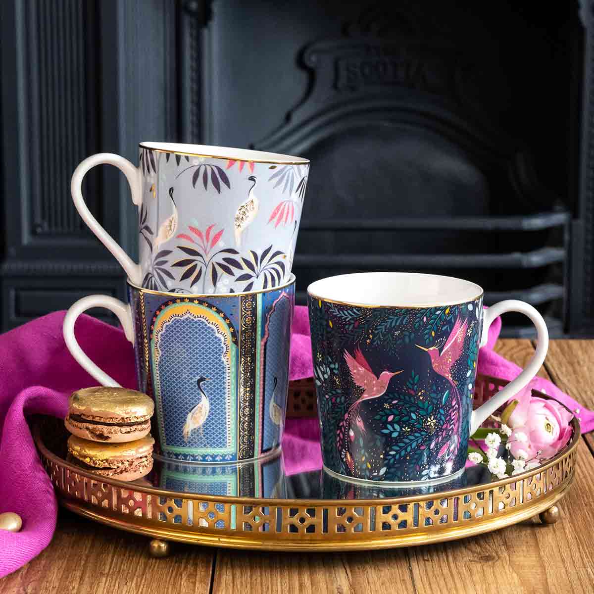 India Mug, Hummingbird Paradise