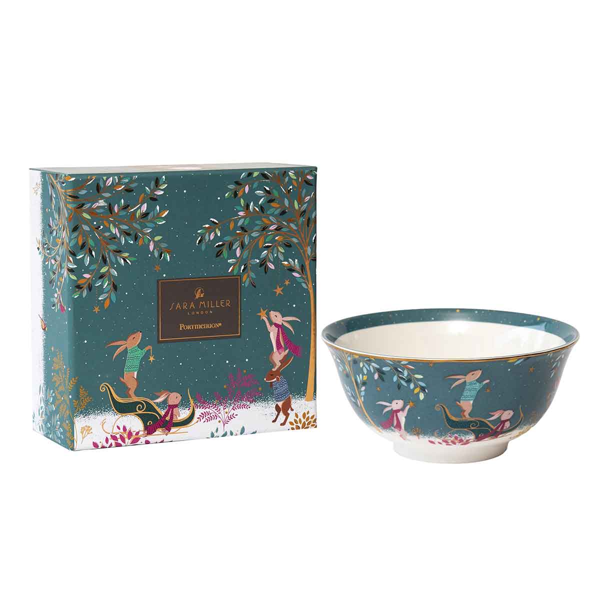 Woodland Tales Candy Bowl, Rabbit Sleigh