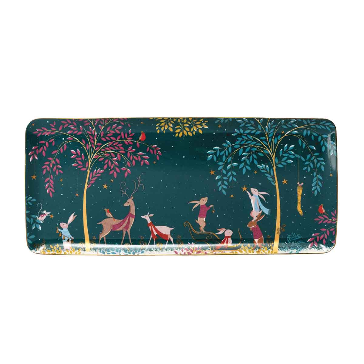 Woodland Tales Sandwich Tray, Deer & Robin