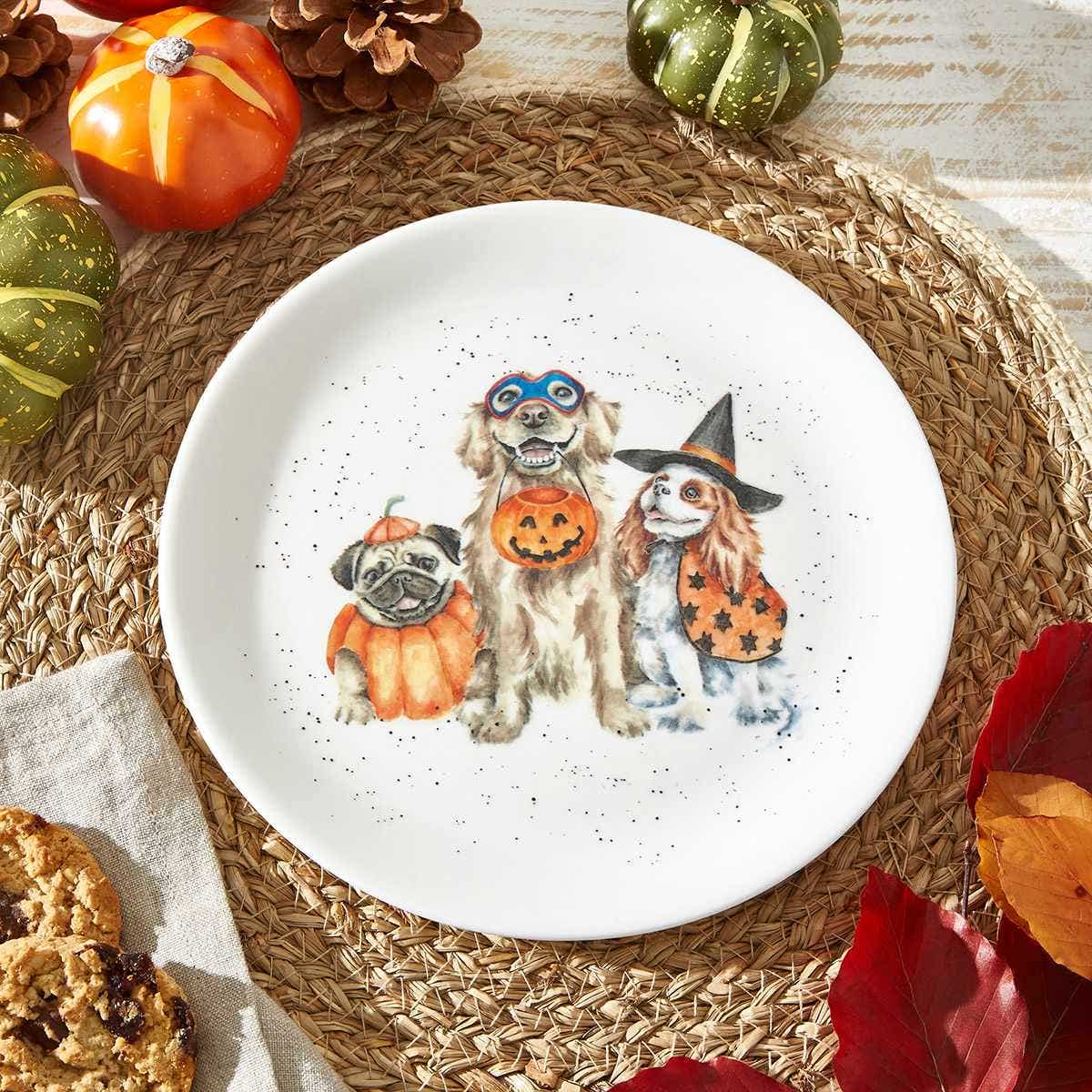 Wrendale Designs Trick or Treat Coupe Plate