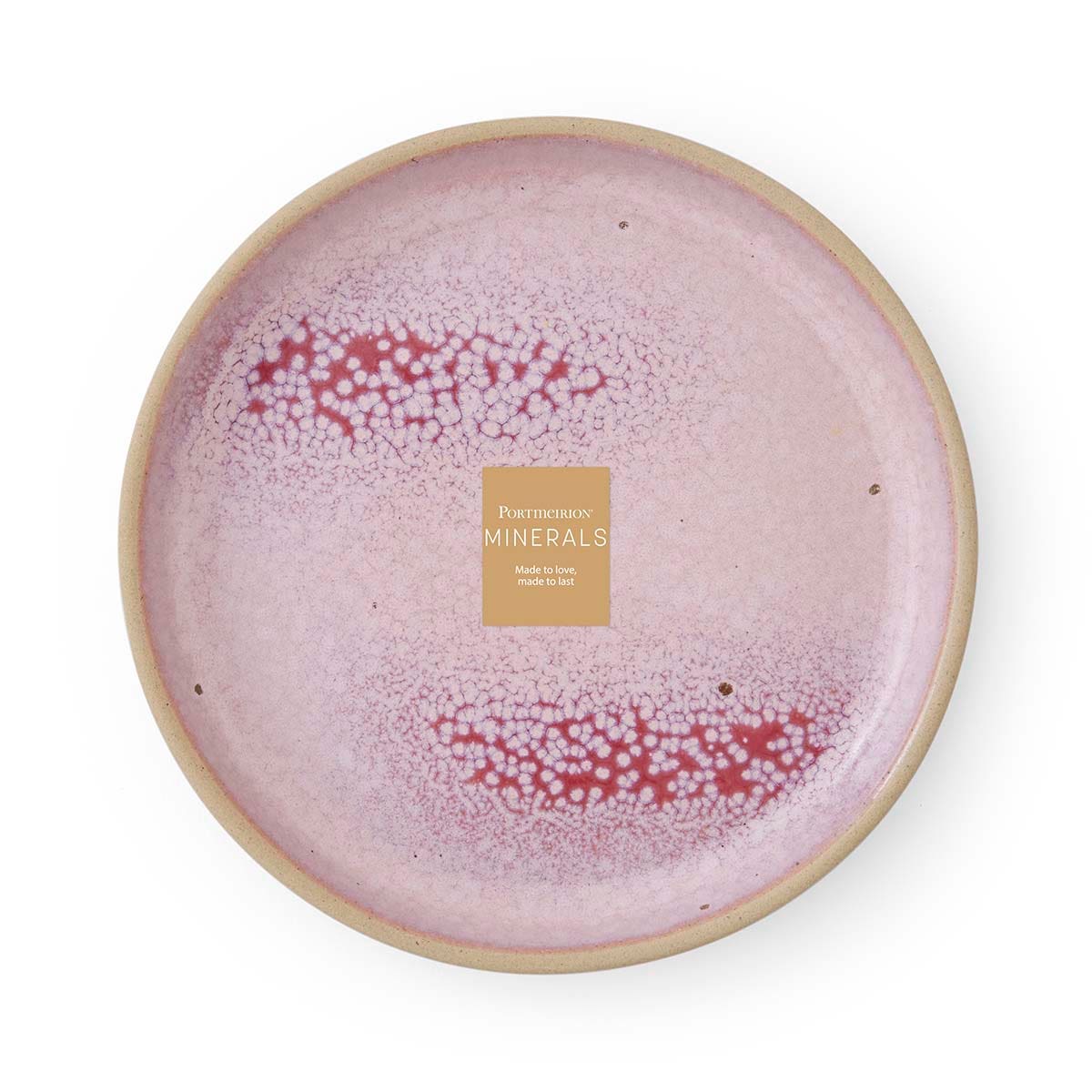 Portmeirion Minerals Tea Plate, Rose Quartz