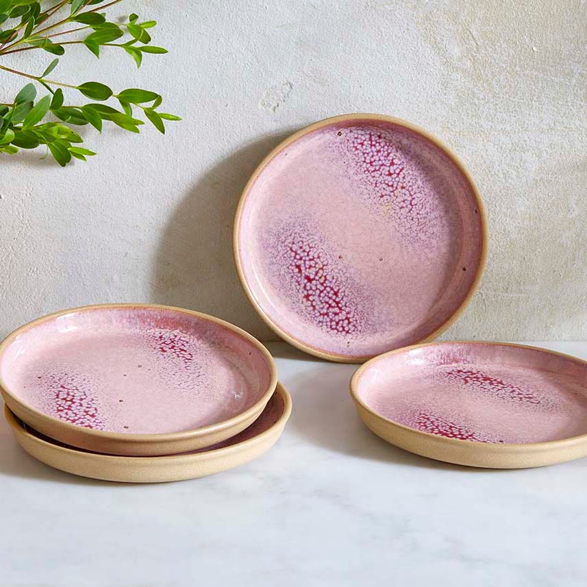 Portmeirion Minerals Tea Plate, Rose Quartz