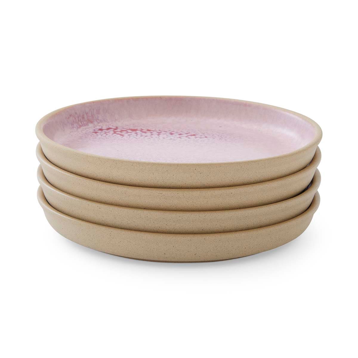 Portmeirion Minerals set of 4 Tea Plates, Rose Quartz