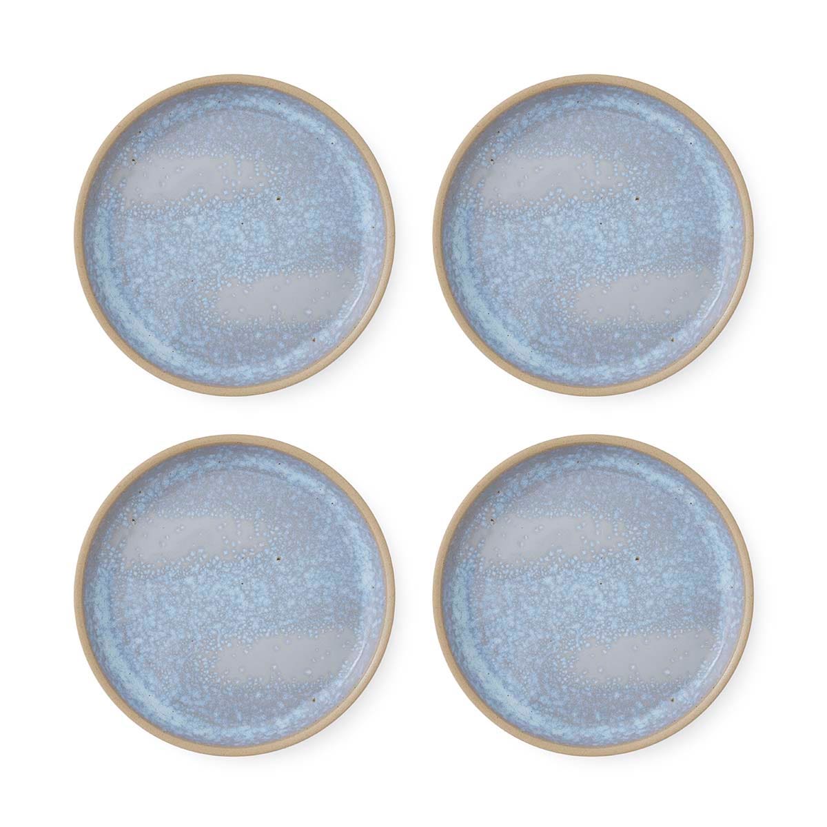 Portmeirion Minerals set of 4 Tea Plates, Aquamarine