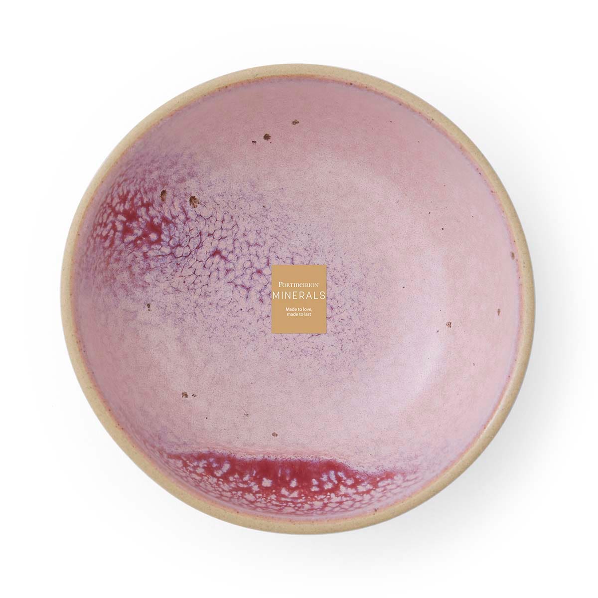 Portmeirion Minerals set of 4, 5.5 Inch Bowls, Rose Quartz