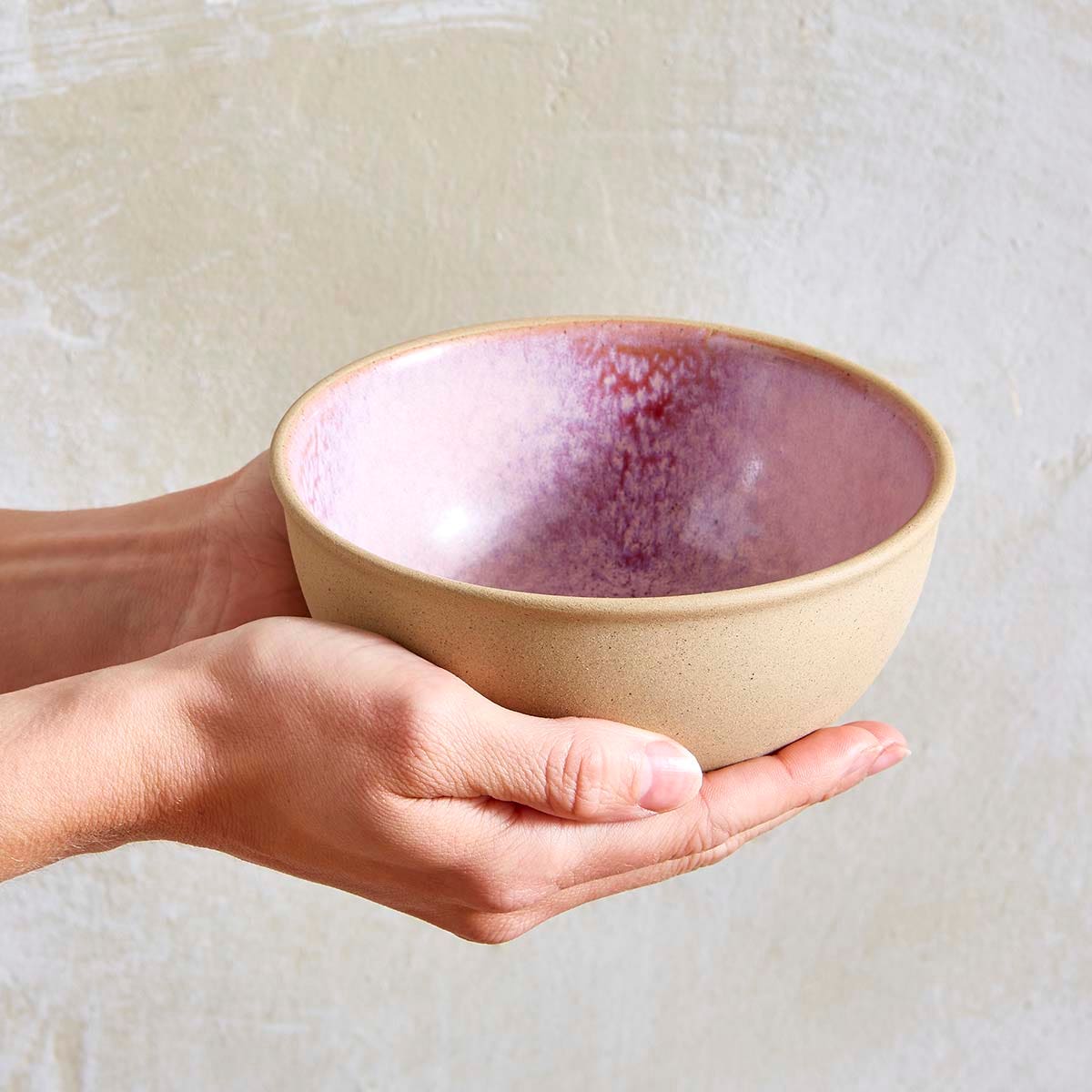 Portmeirion Minerals set of 4, 5.5 Inch Bowls, Rose Quartz