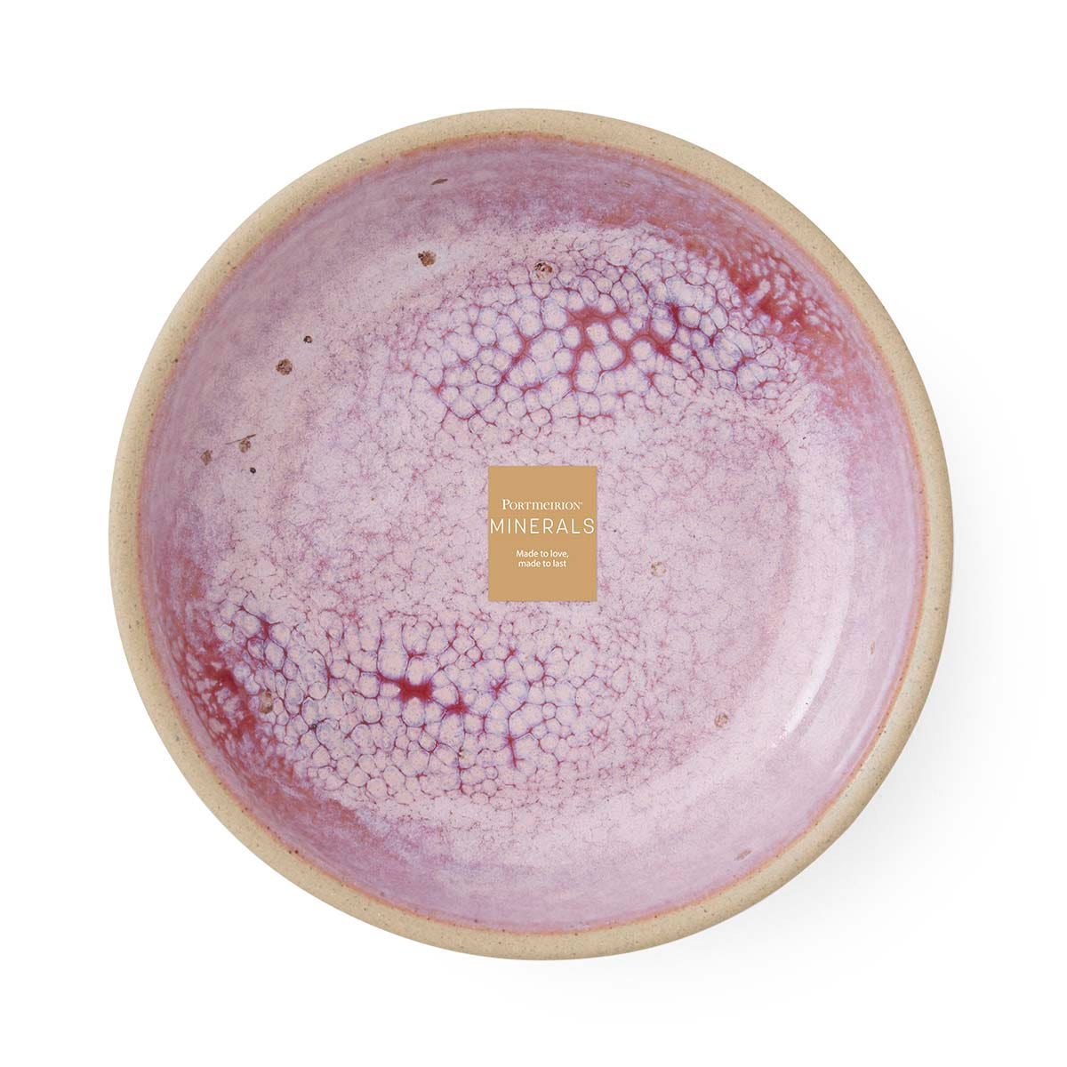 Portmeirion Minerals set of 4, Small Low Bowls, Rose Quartz