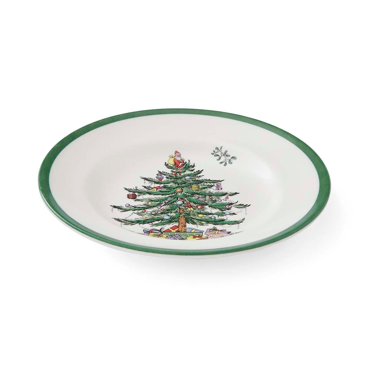 Christmas Tree Set of 4 Tea Plates