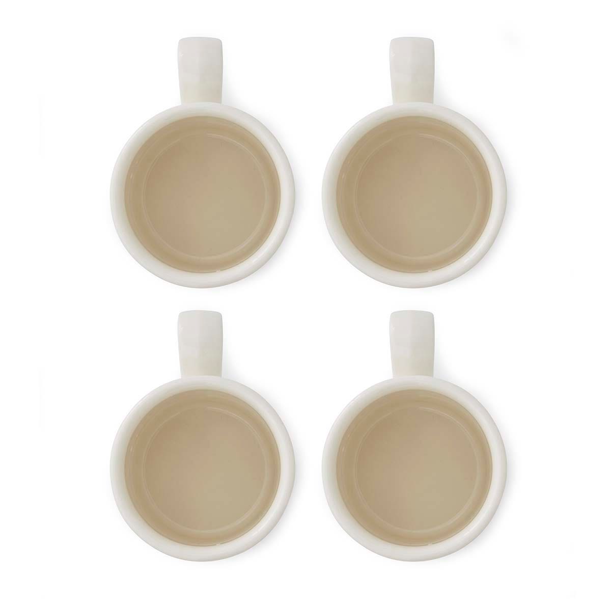 Potter's Stripe Set of 4, Breakfast Mugs, Blue