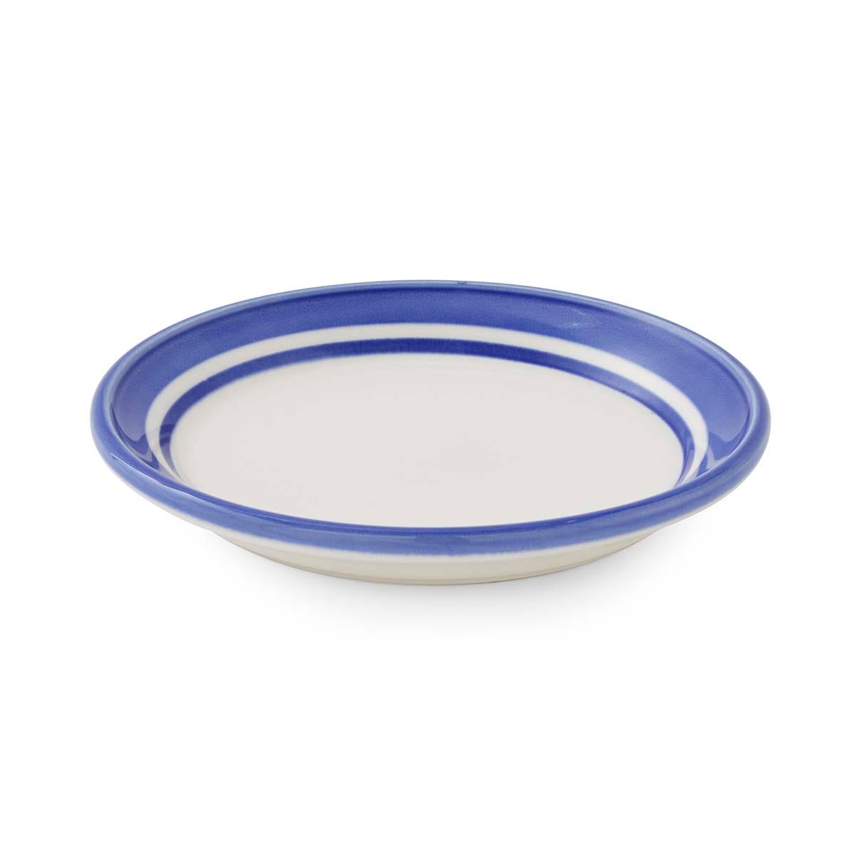 Potter's Stripe Bread Plate, Blue