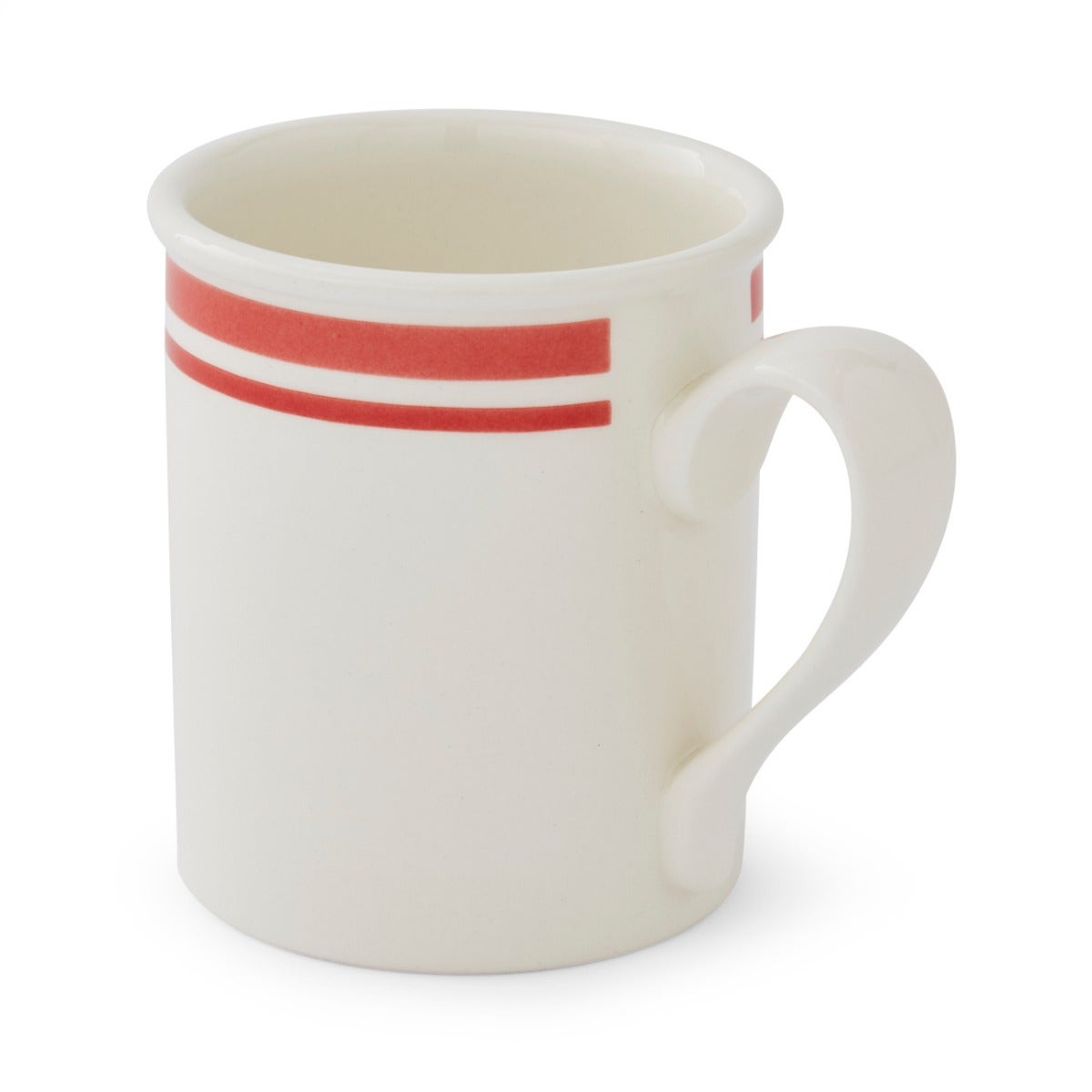 Potter's Stripe Breakfast Mug, Red