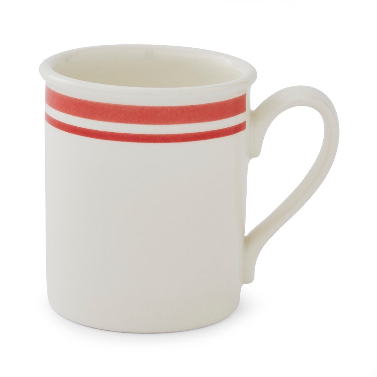 Potter's Stripe Breakfast Mug, Red