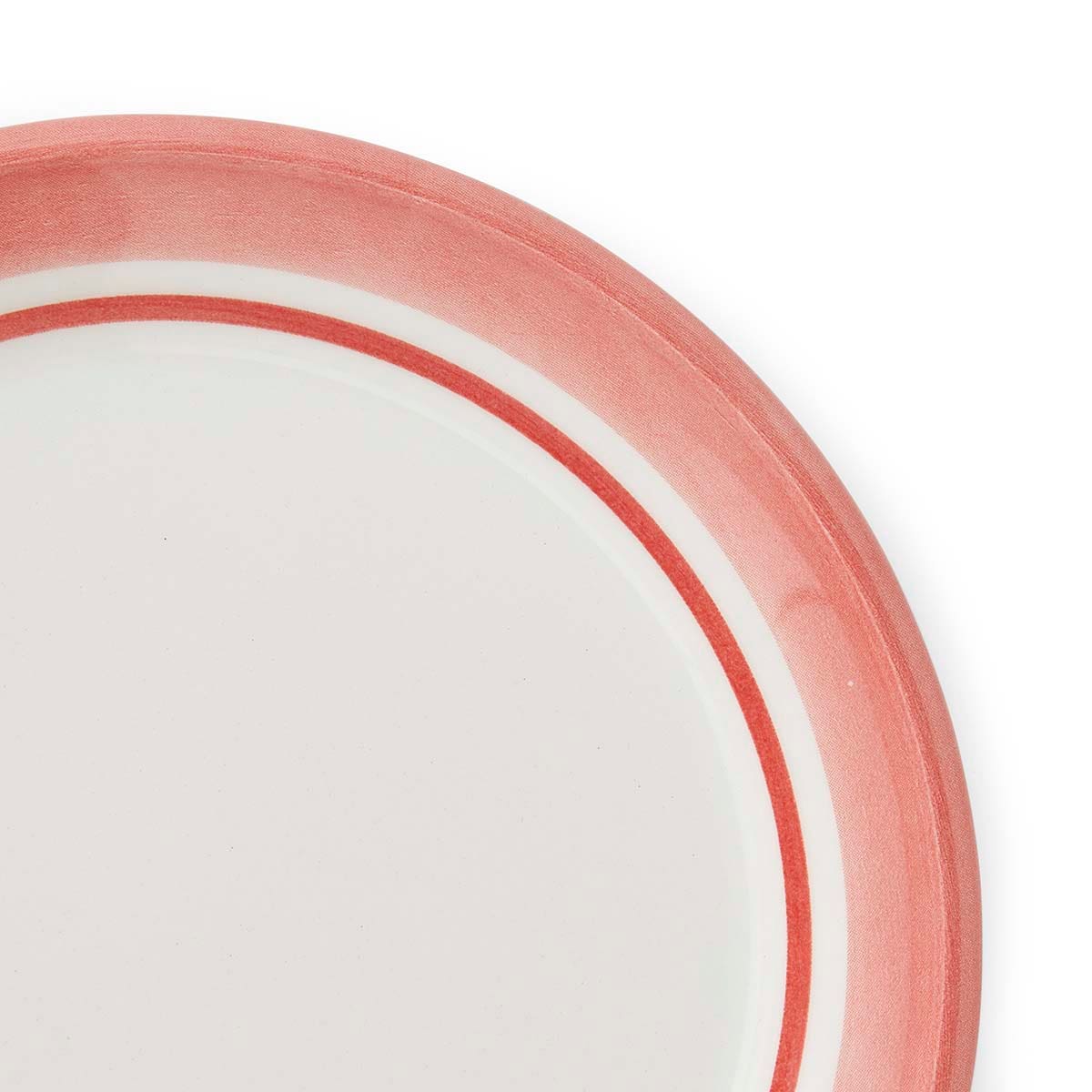 Potter's Stripe Bread Plate, Red