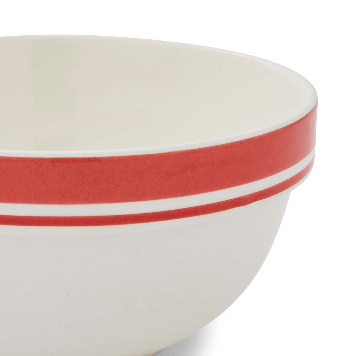 Potter's Stripe 7 Inch Stacking Bowl, Red