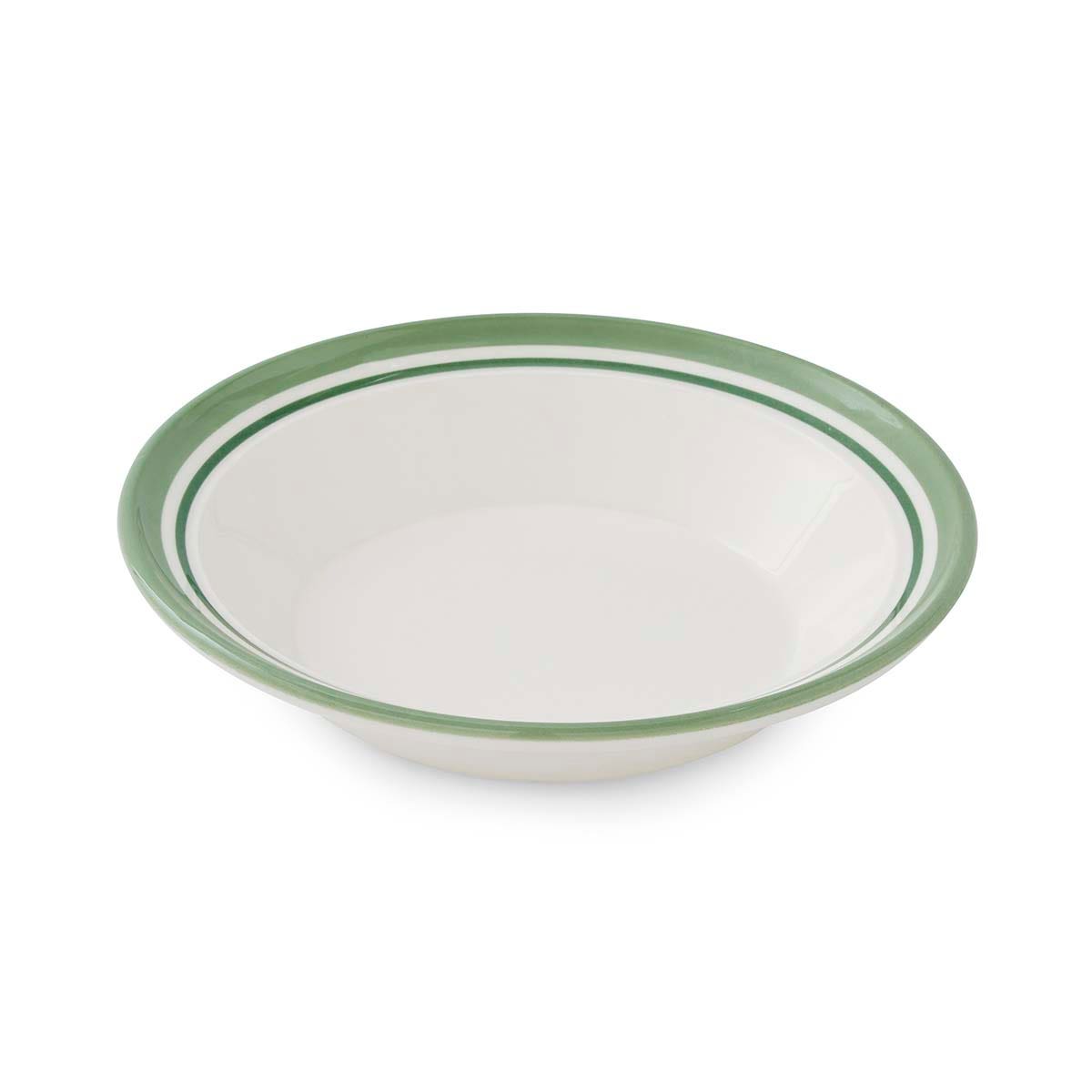 Potter's Stripe Soup Plate, Green