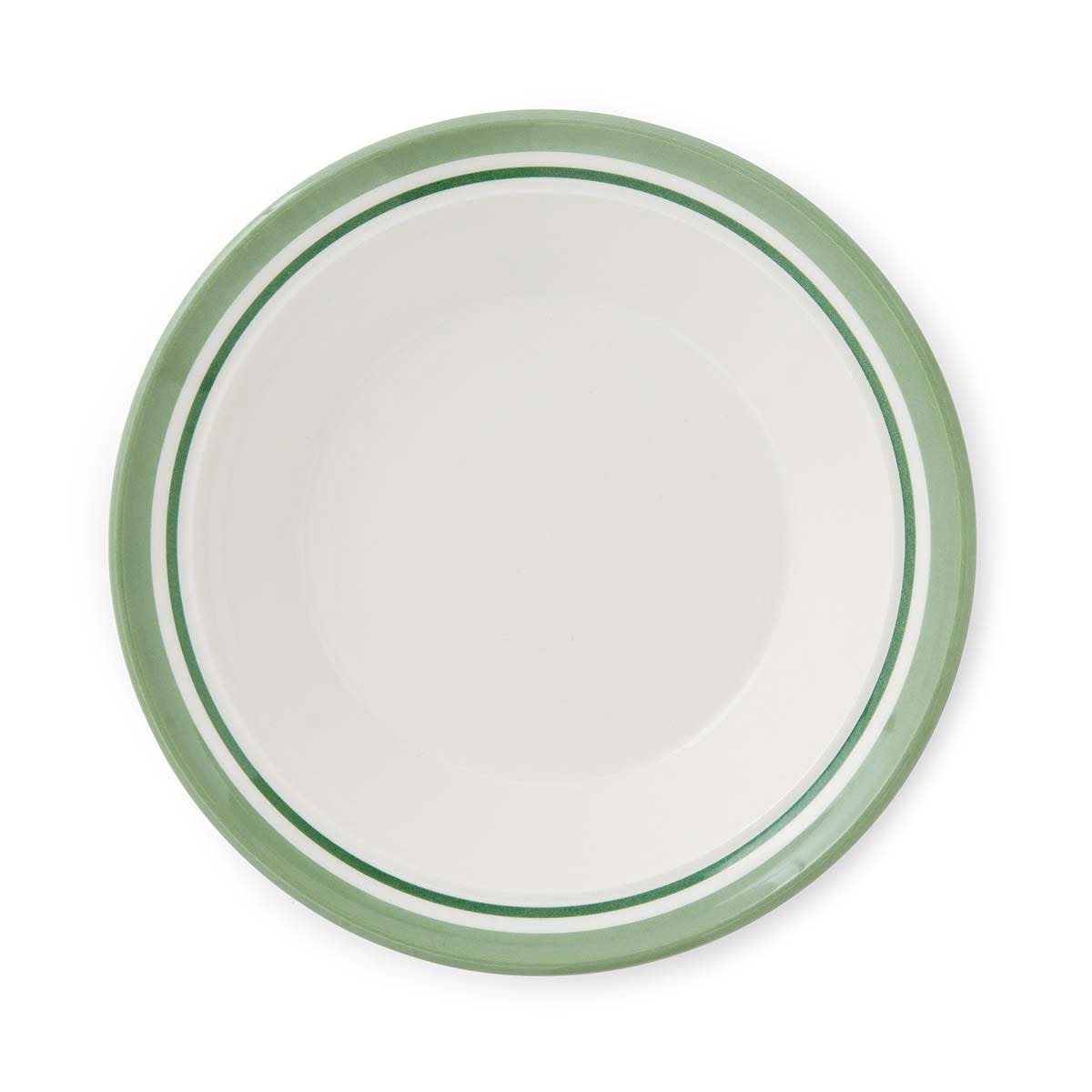 Potter's Stripe Soup Plate, Green
