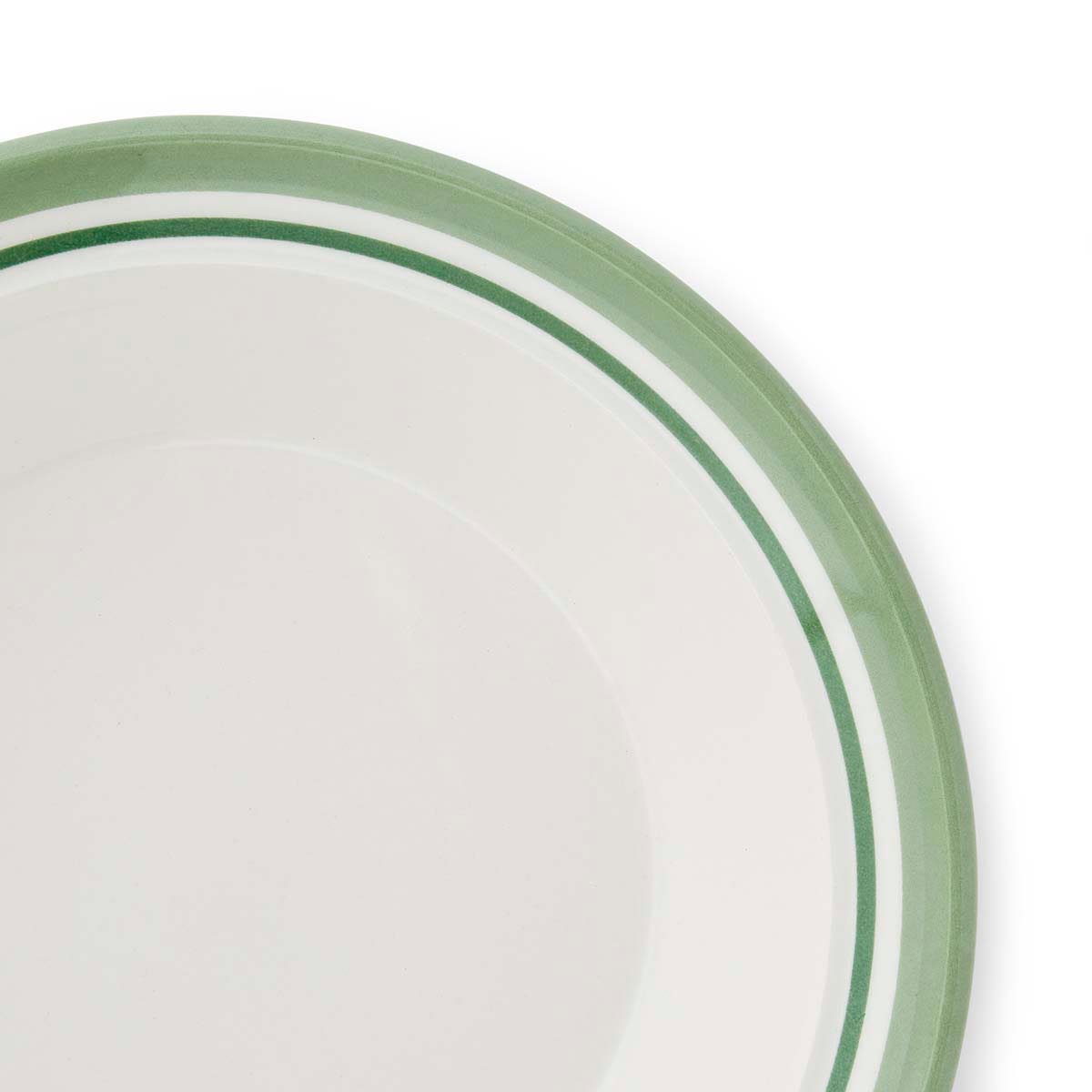 Potter's Stripe Soup Plate, Green