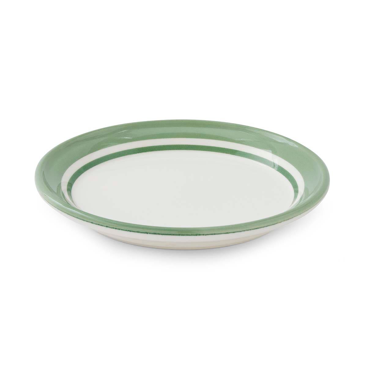 Potter's Stripe Bread Plate, Green