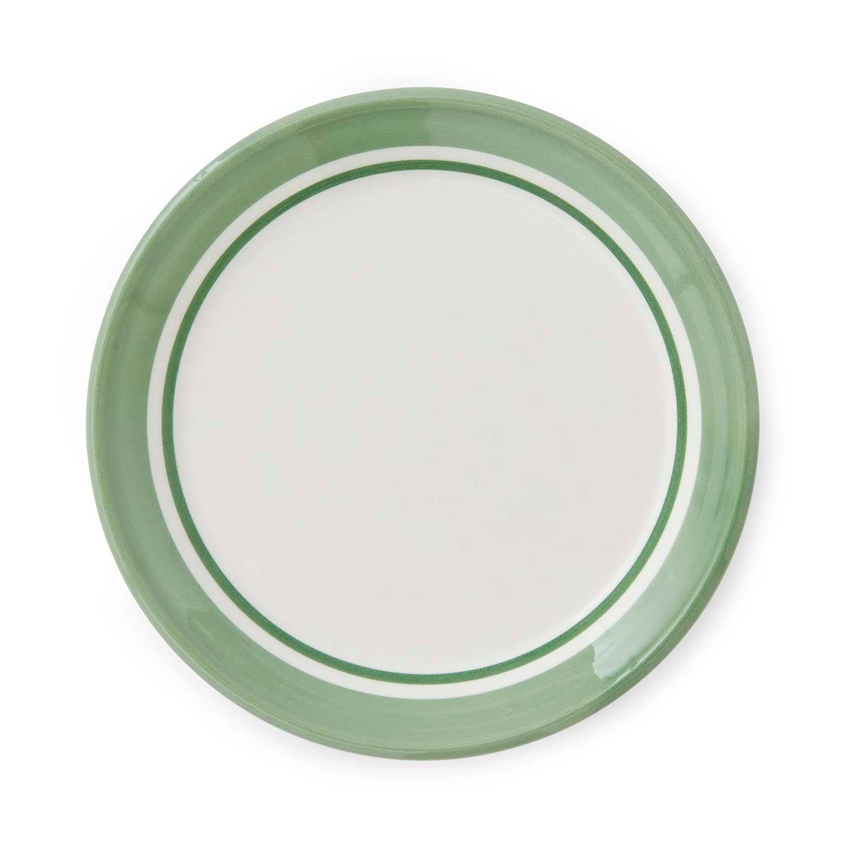 Potter's Stripe Bread Plate, Green