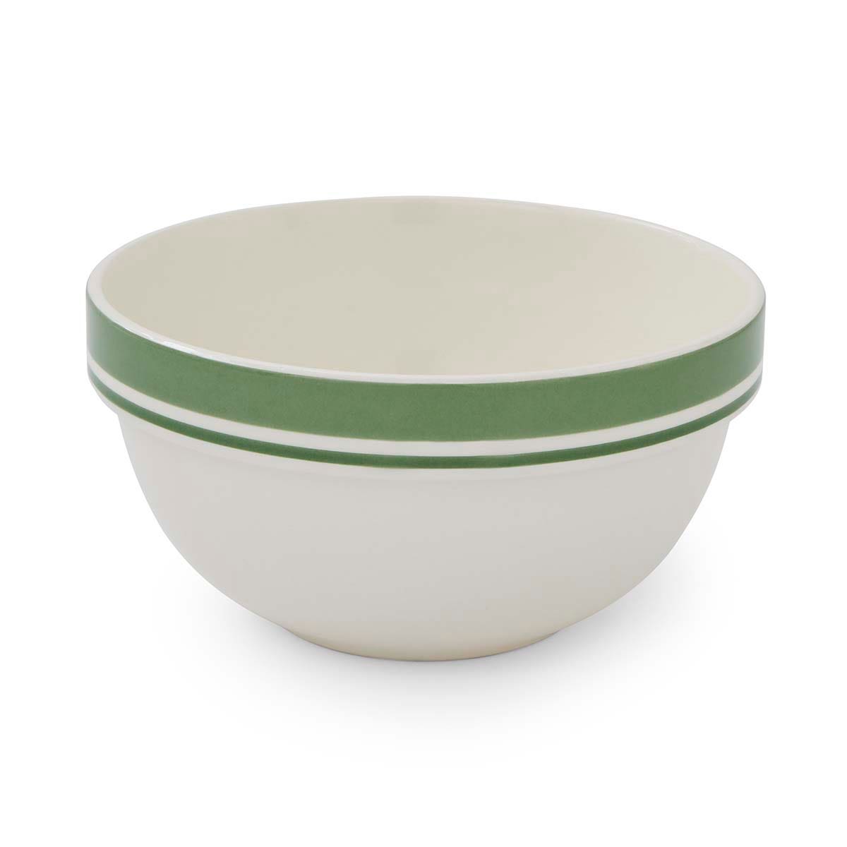 Potter's Stripe 7 Inch Stacking Bowl, Green