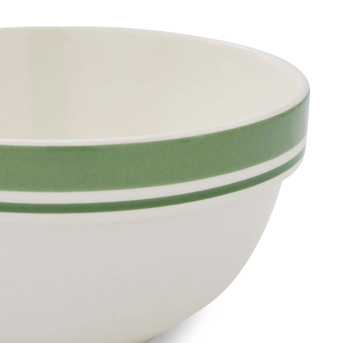 Potter's Stripe 7 Inch Stacking Bowl, Green