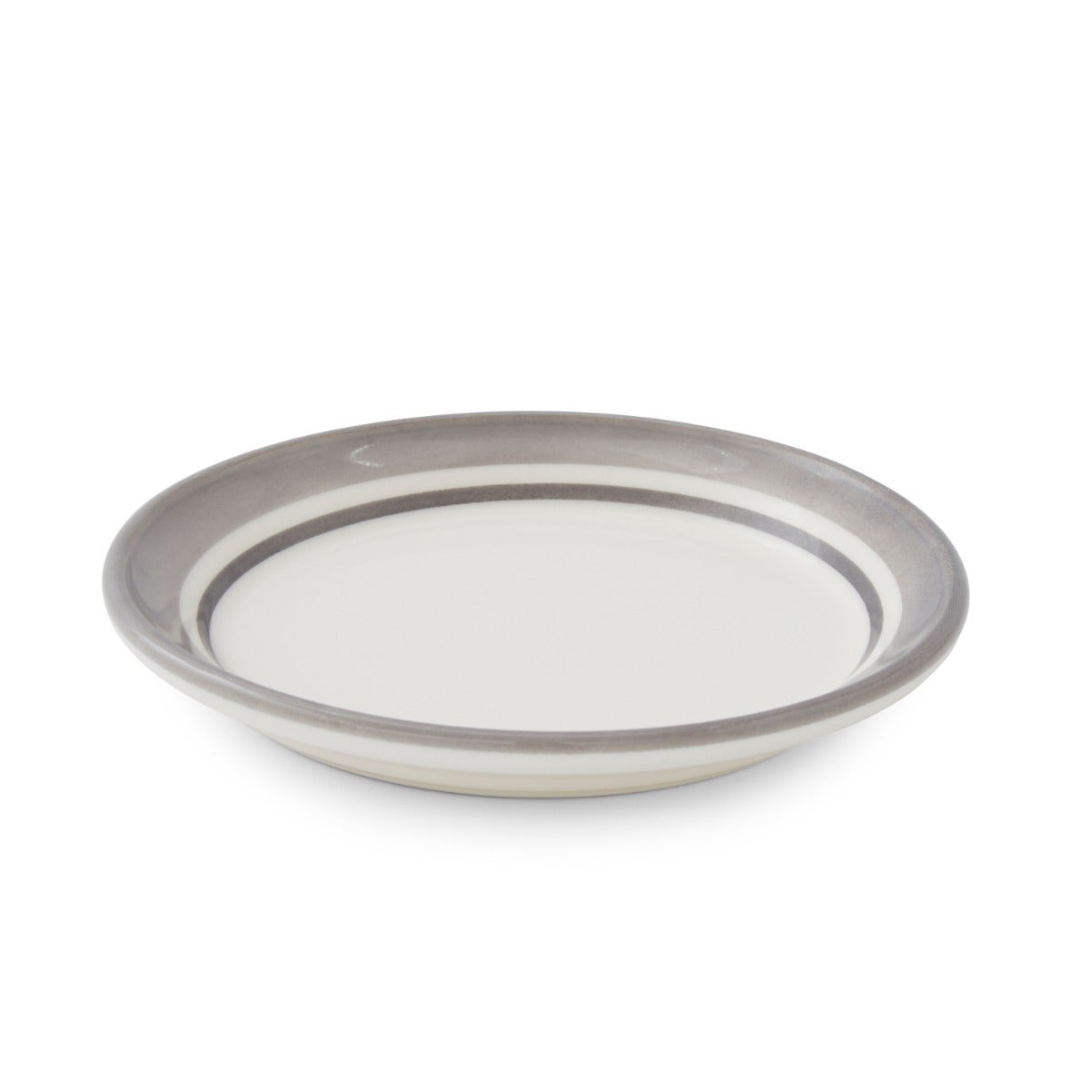 Potter's Stripe Bread Plate, Grey