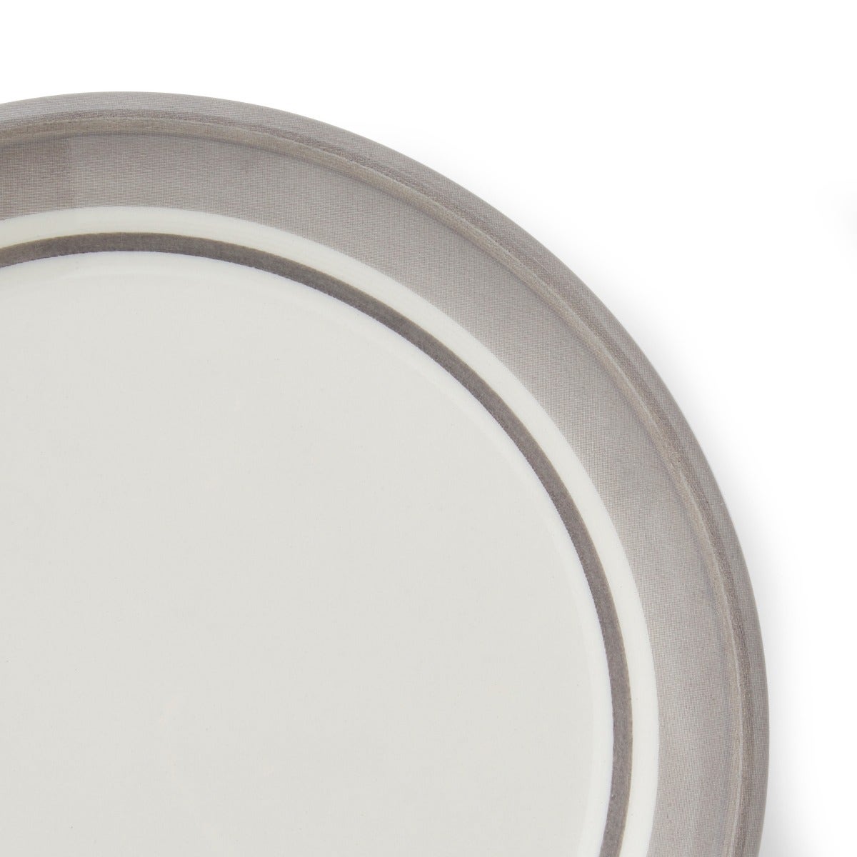 Potter's Stripe Bread Plate, Grey