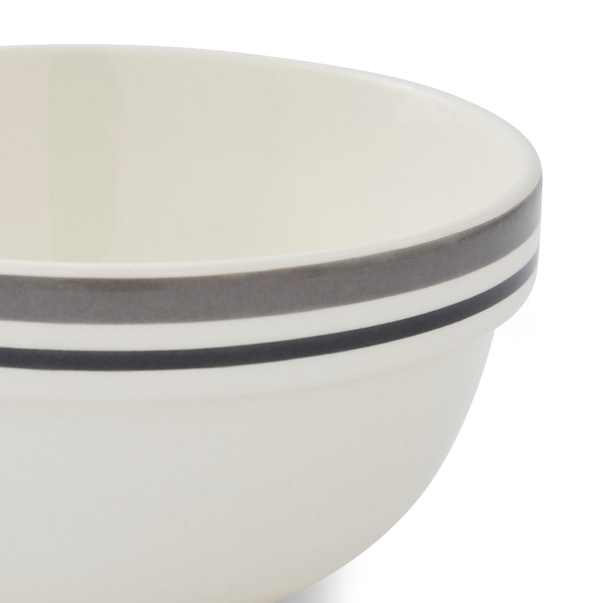 Potter's Stripe 5.5 Inch Stacking Bowl, Grey