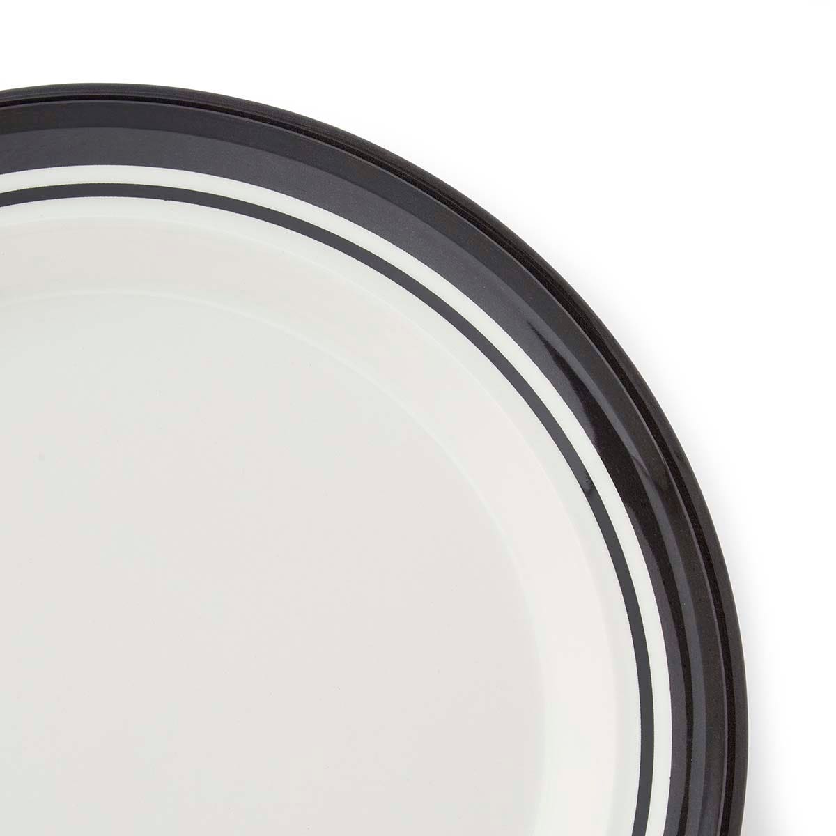 Potter's Stripe Dinner Plate, Black
