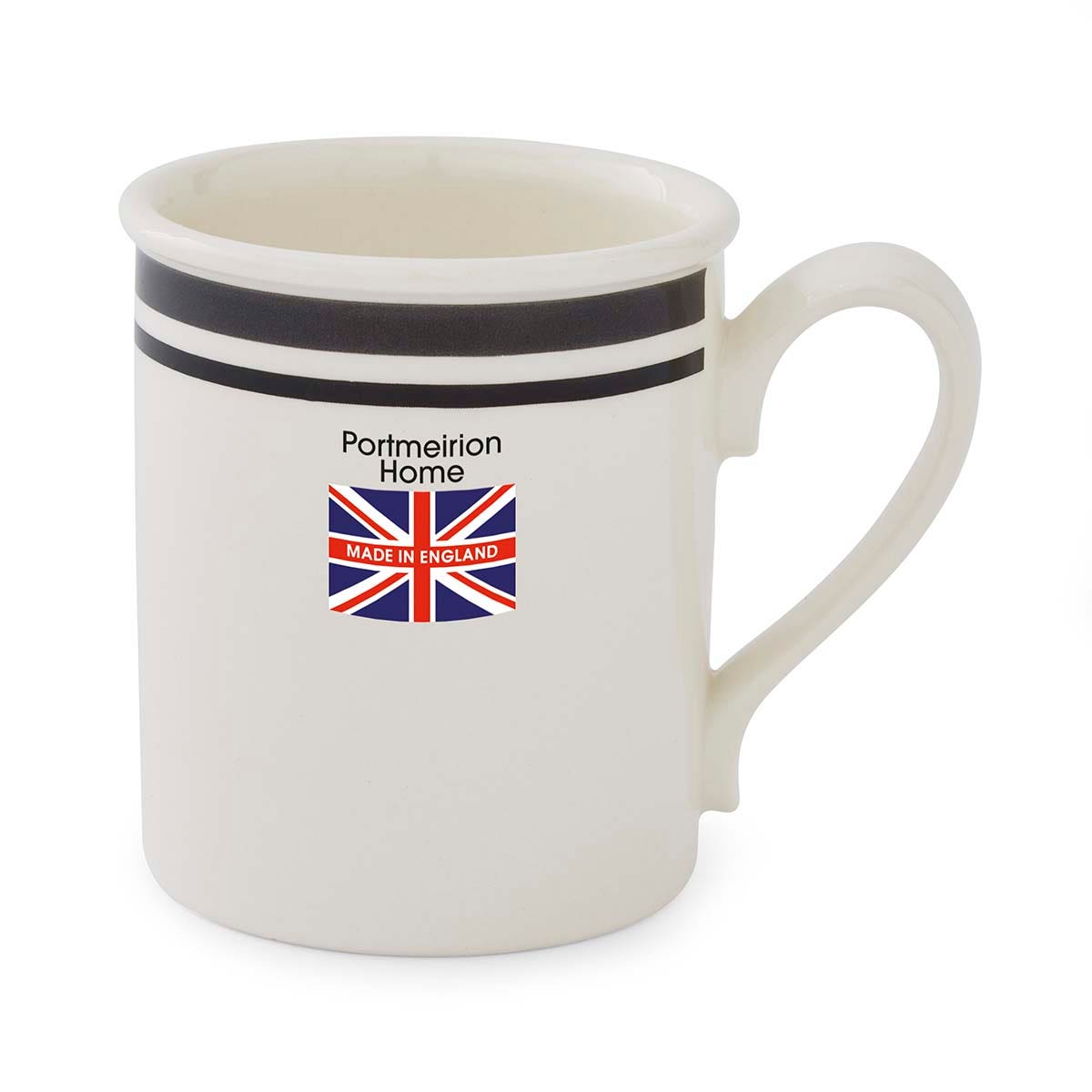 Potter's Stripe Breakfast Mug, Black