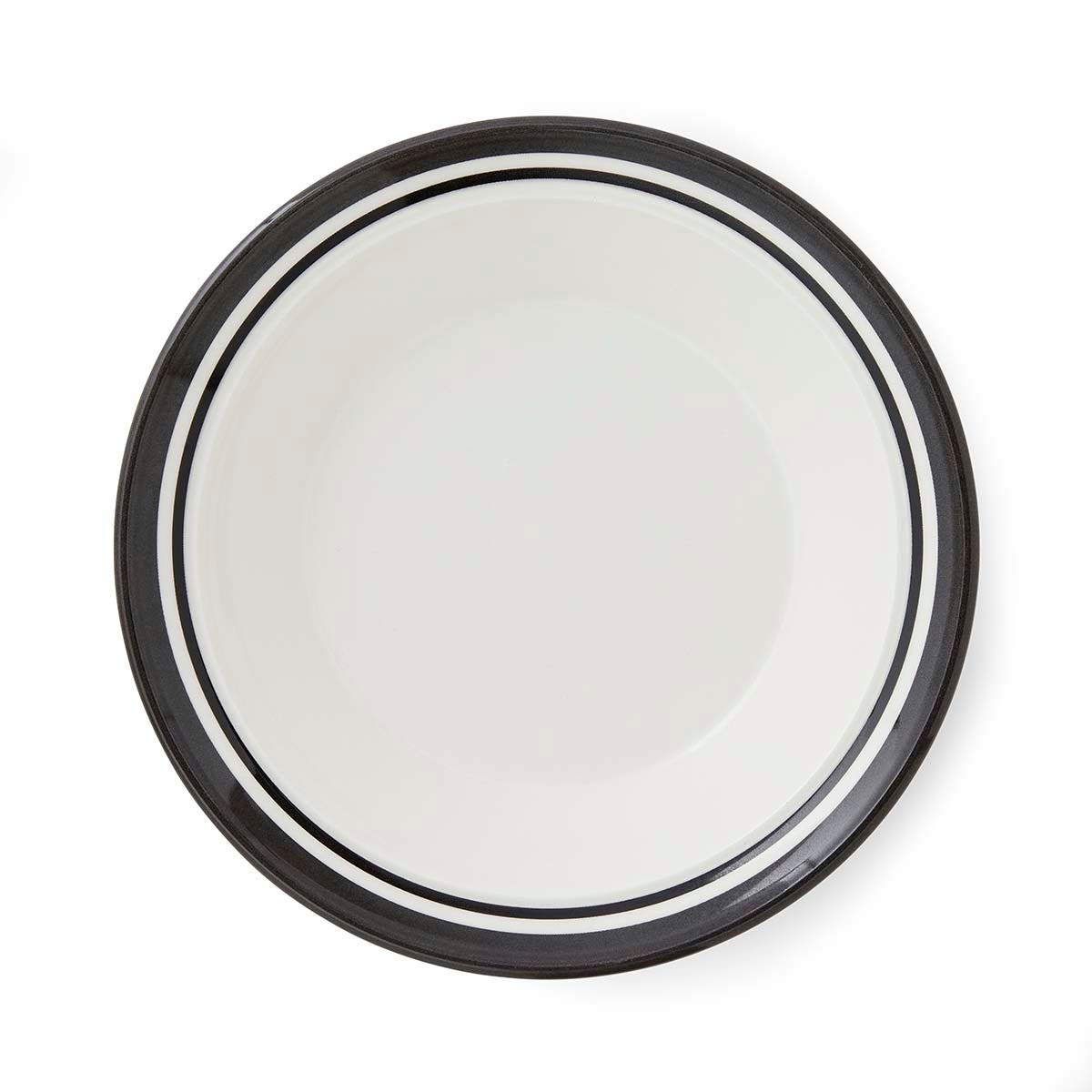Potter's Stripe Soup Plate, Black