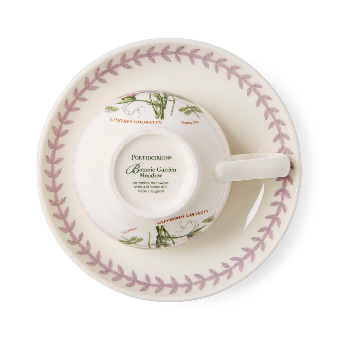 Botanic Garden Meadow Breakfast Teacup & Saucer, Sweet Pea