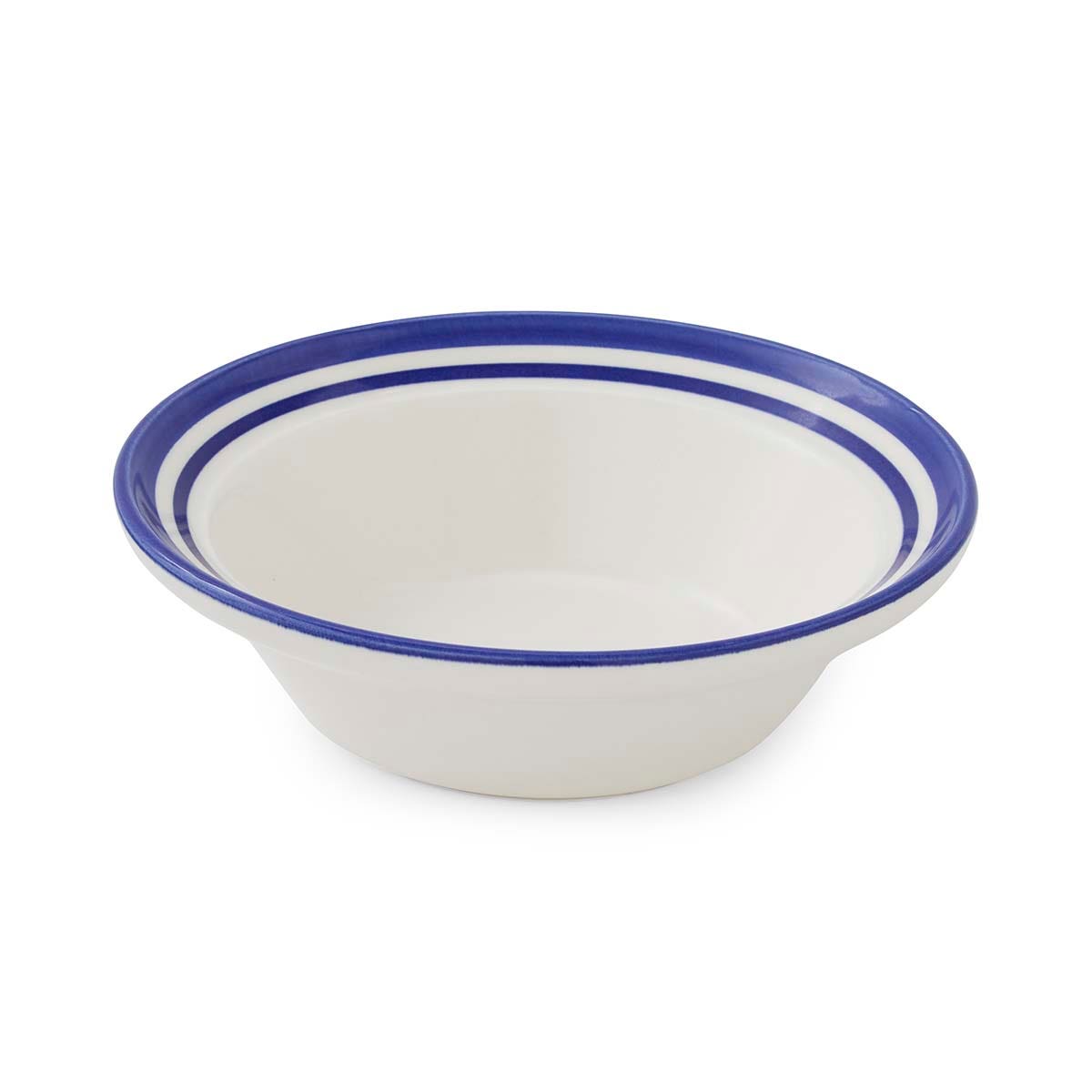 Potter's Stripe Set of 4 Oatmeal Bowls, Blue