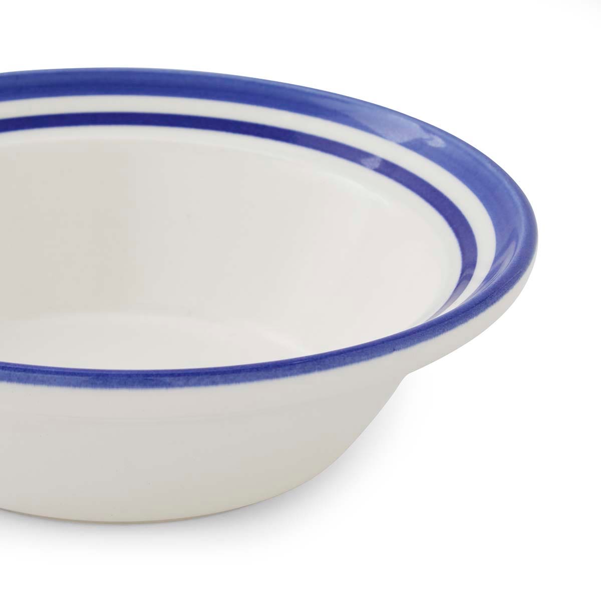 Potter's Stripe Set of 4 Oatmeal Bowls, Blue