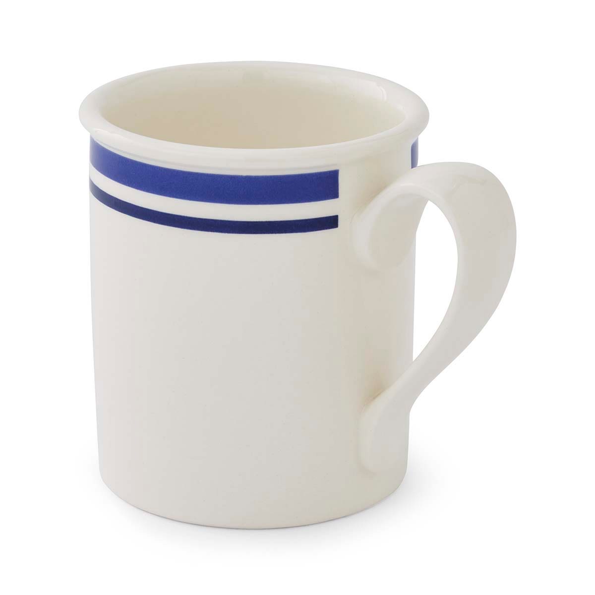 Potter's Stripe Set of 4, Breakfast Mugs, Blue