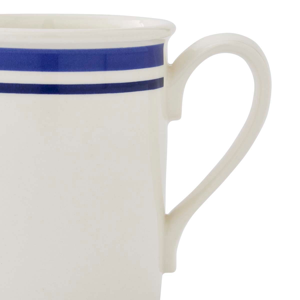 Potter's Stripe Set of 4, Breakfast Mugs, Blue