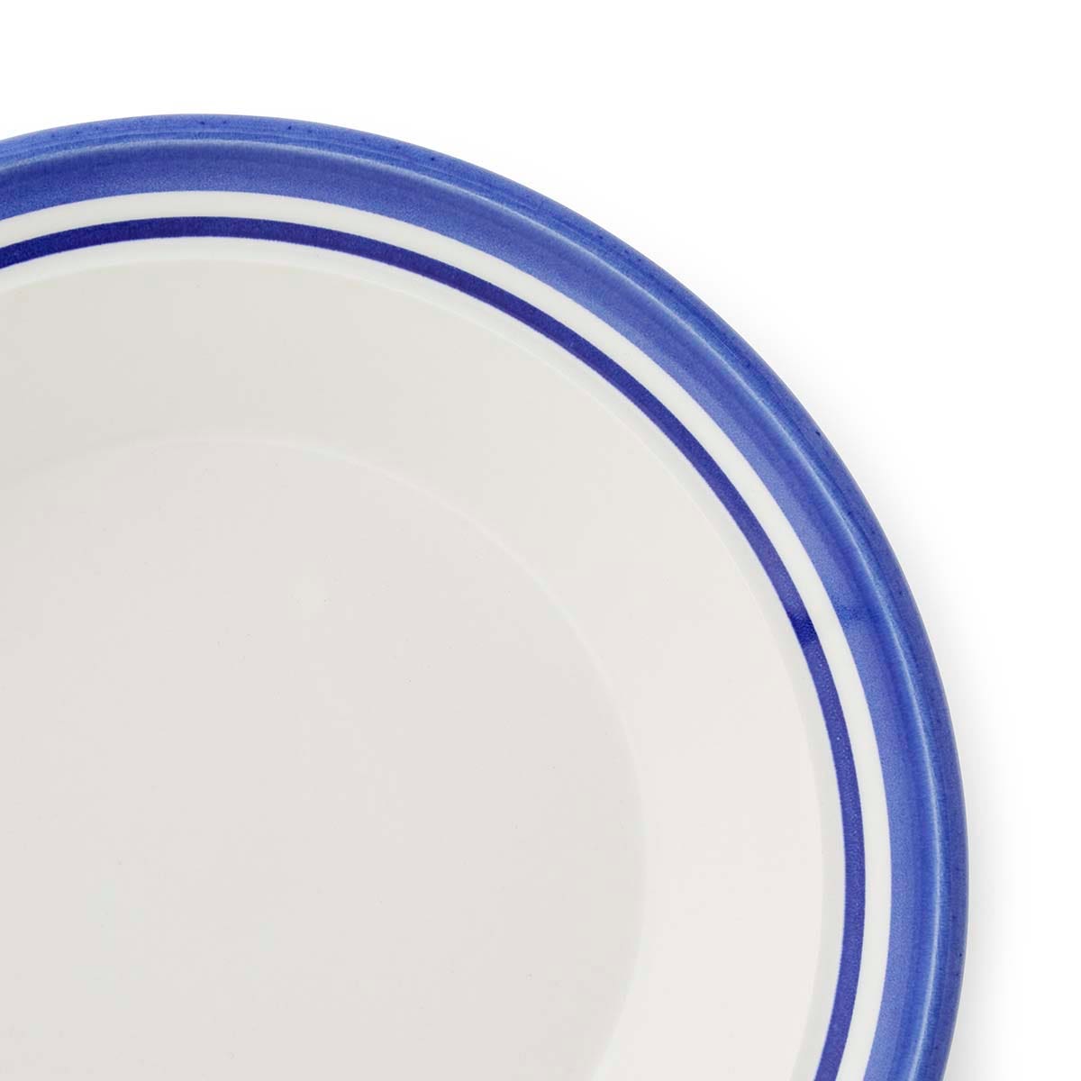 Potter's Stripe Set of 4 Soup Plates, Blue