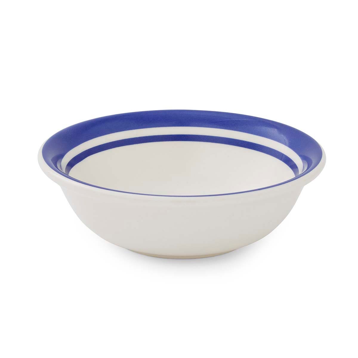 Potter's Stripe Set of 4, 13cm Bowls, Blue