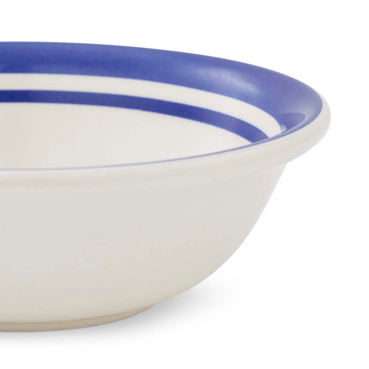 Potter's Stripe Set of 4, 13cm Bowls, Blue