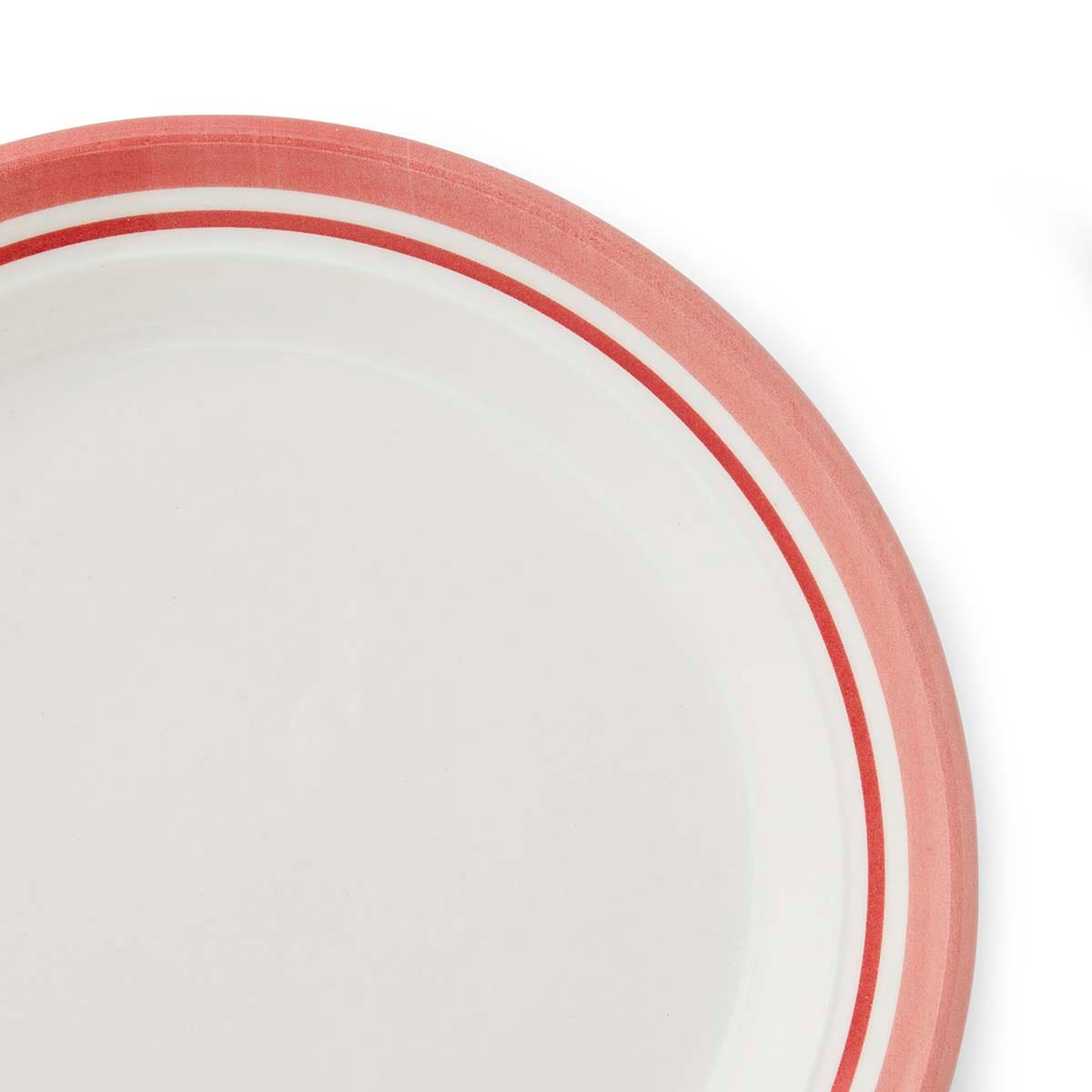 Potter's Stripe Set of 4 Side Plates, Red