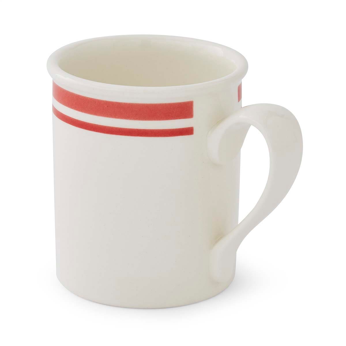 Potter's Stripe Set of 4, Breakfast Mugs, Red