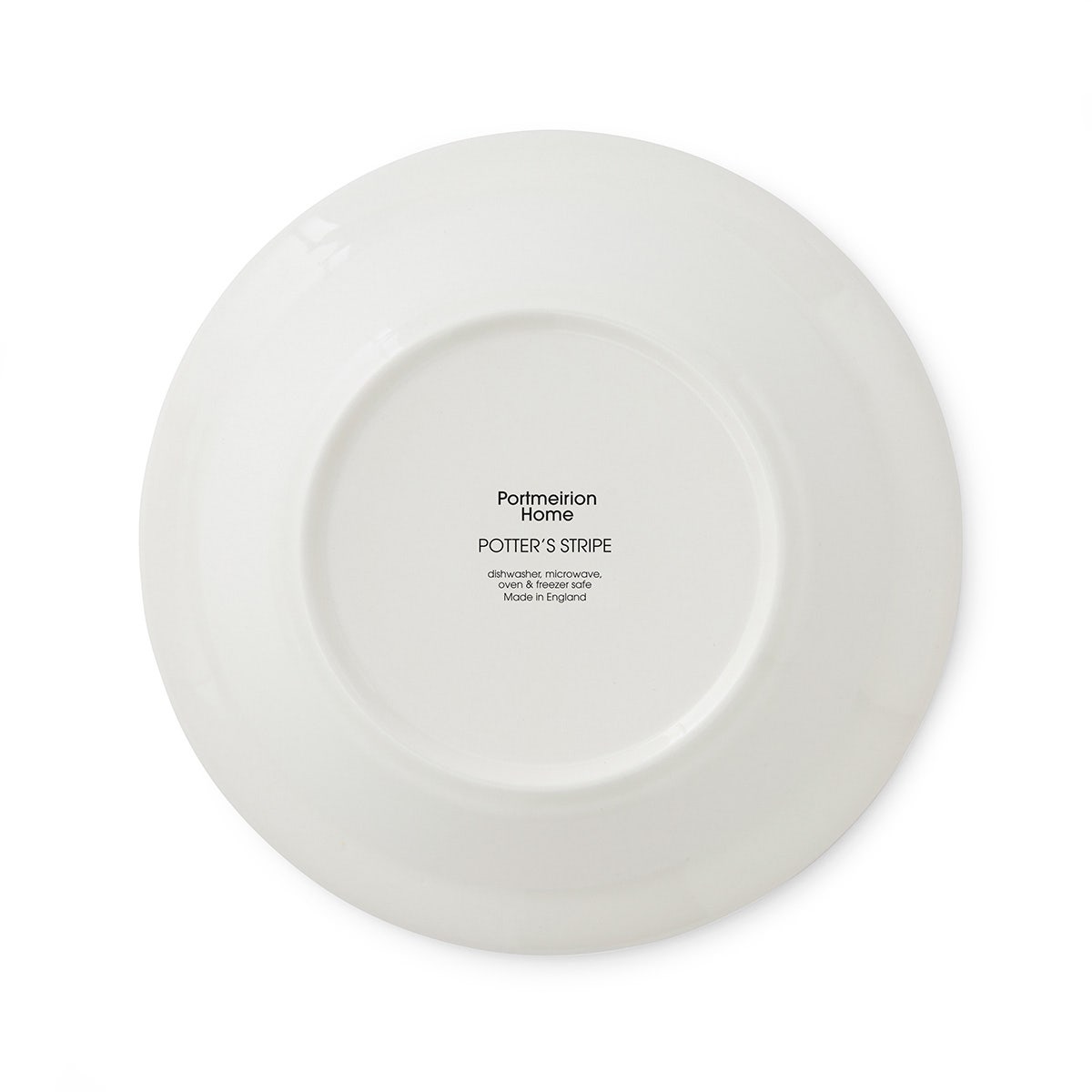 Potter's Stripe Set of 4 Soup Plates, Red