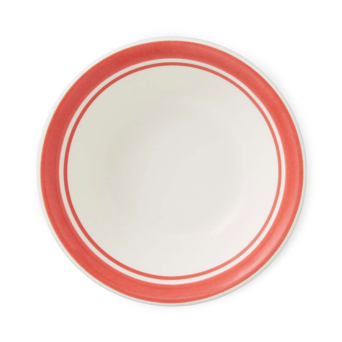 Potter's Stripe Set of 4, 13cm Bowls, Red