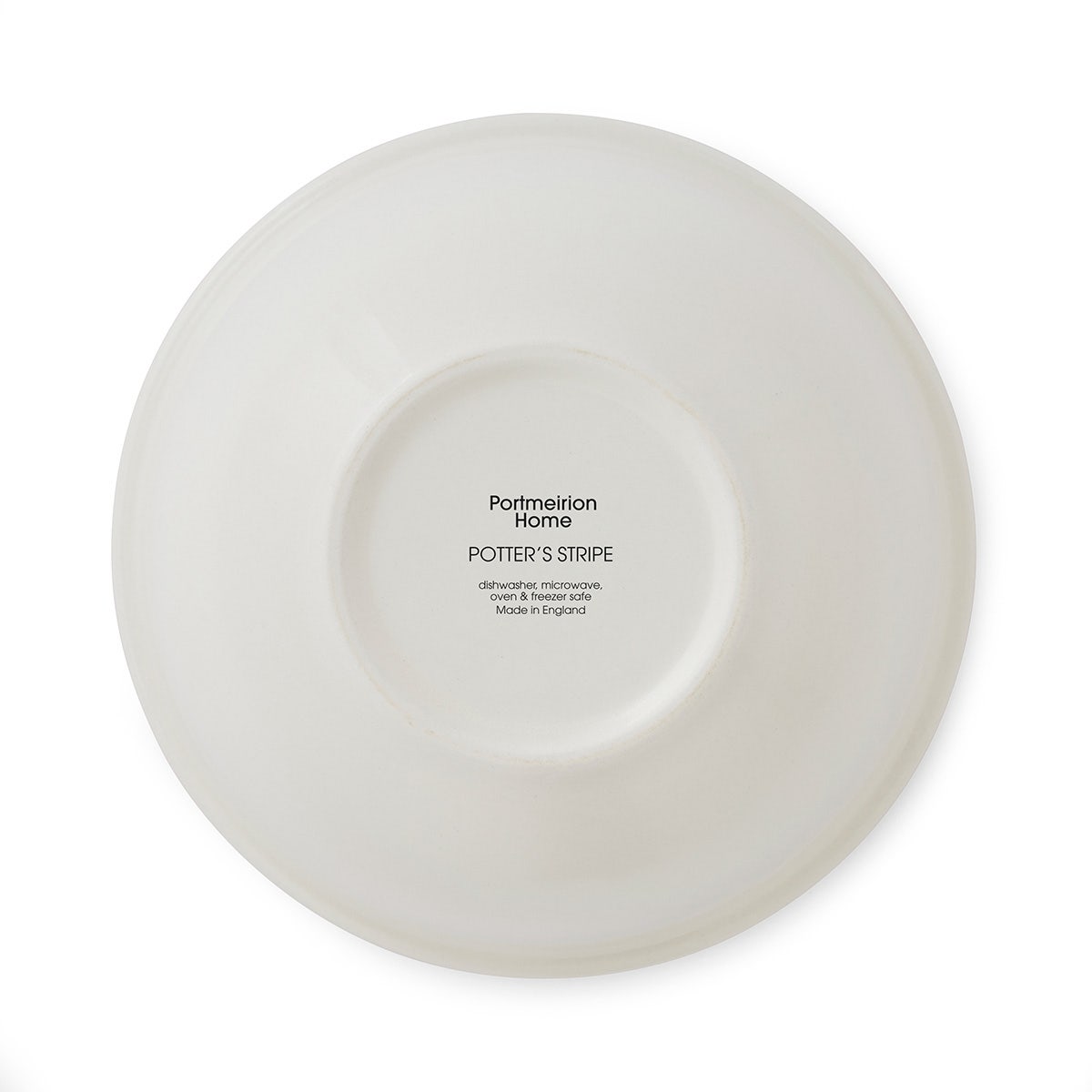 Potter's Stripe Set of 4, 7 Inch Stacking Bowls, Grey