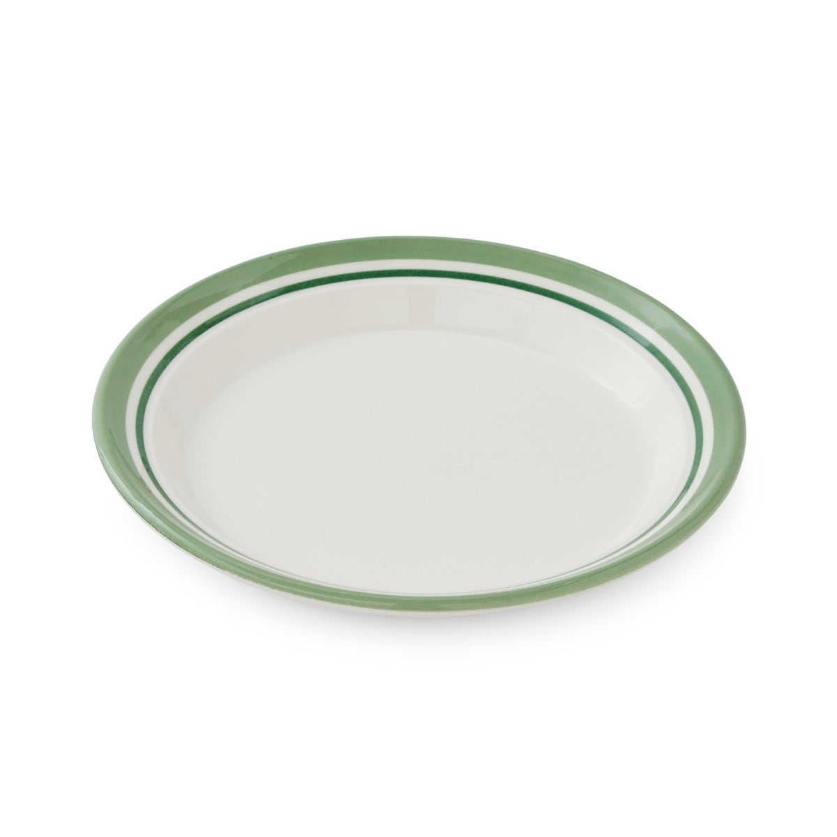 Potter's Stripe Set of 4 Bread Plates, Green