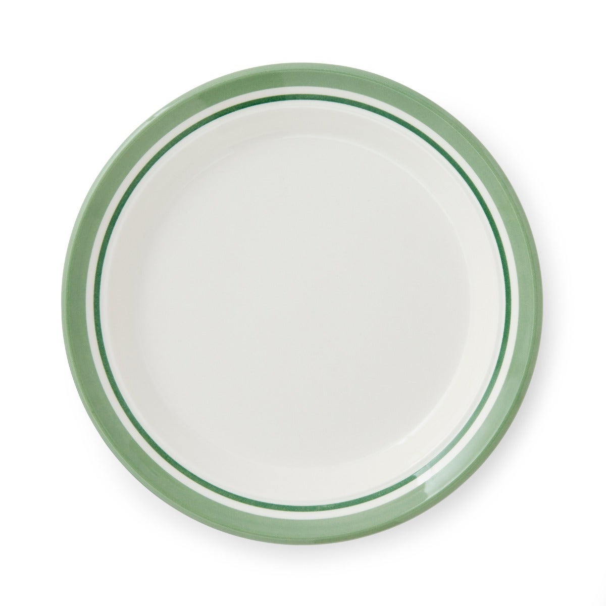 Potter's Stripe Set of 4 Bread Plates, Green