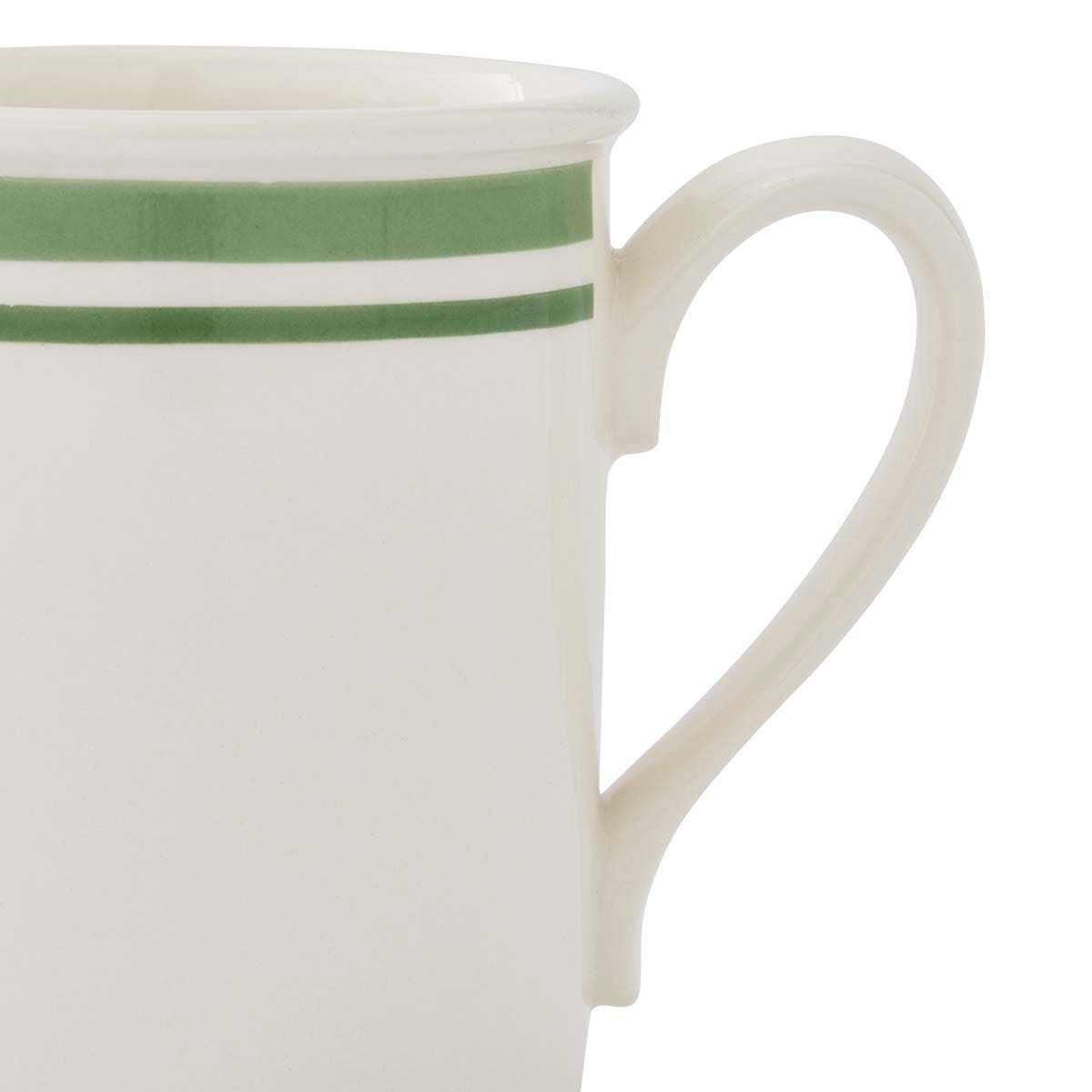 Potter's Stripe Set of 4, Breakfast Mugs, Green